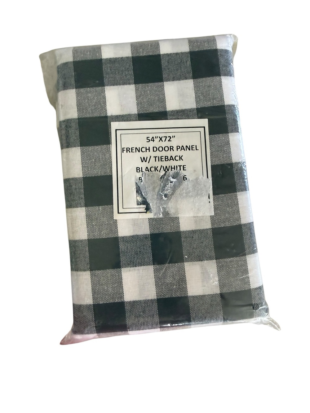Buffalo Check Door Curtain Panel